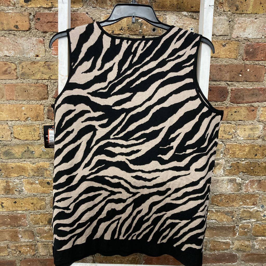 NWT Top Slvs Zebra
