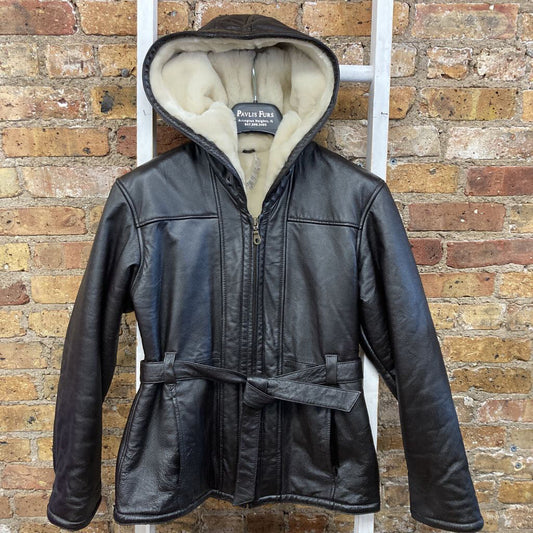Jacket Leather Hood