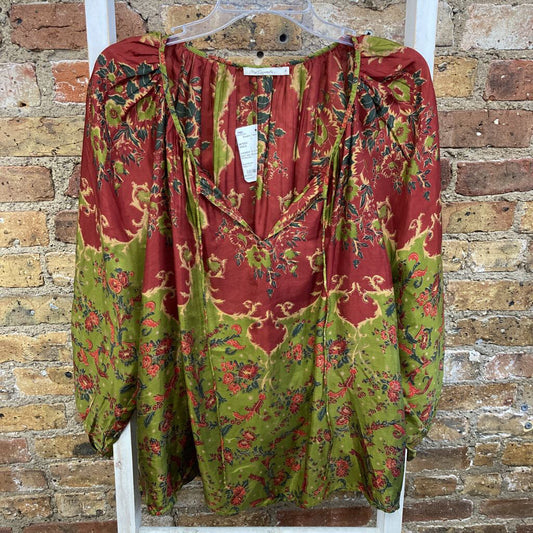 NWT Silk Blouse Patterned