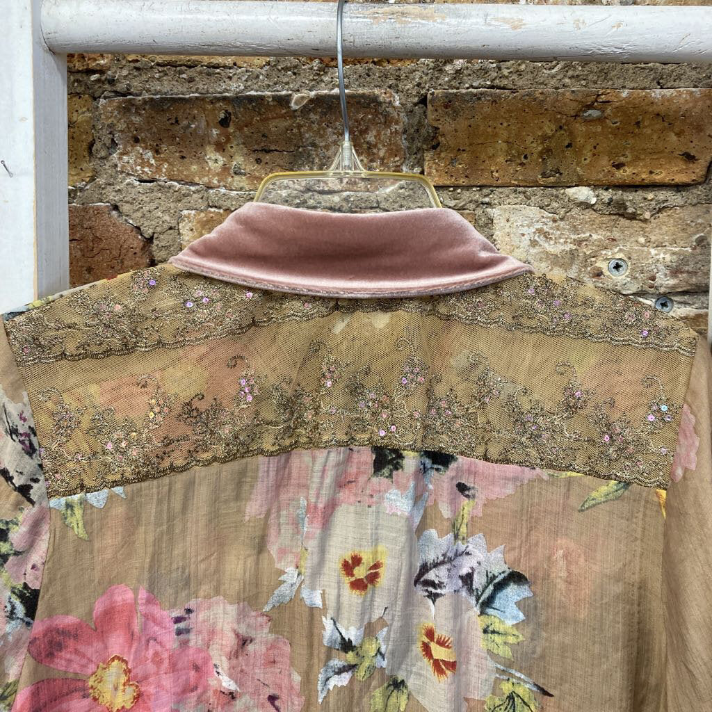 Sheer Embroidered BD Blouse