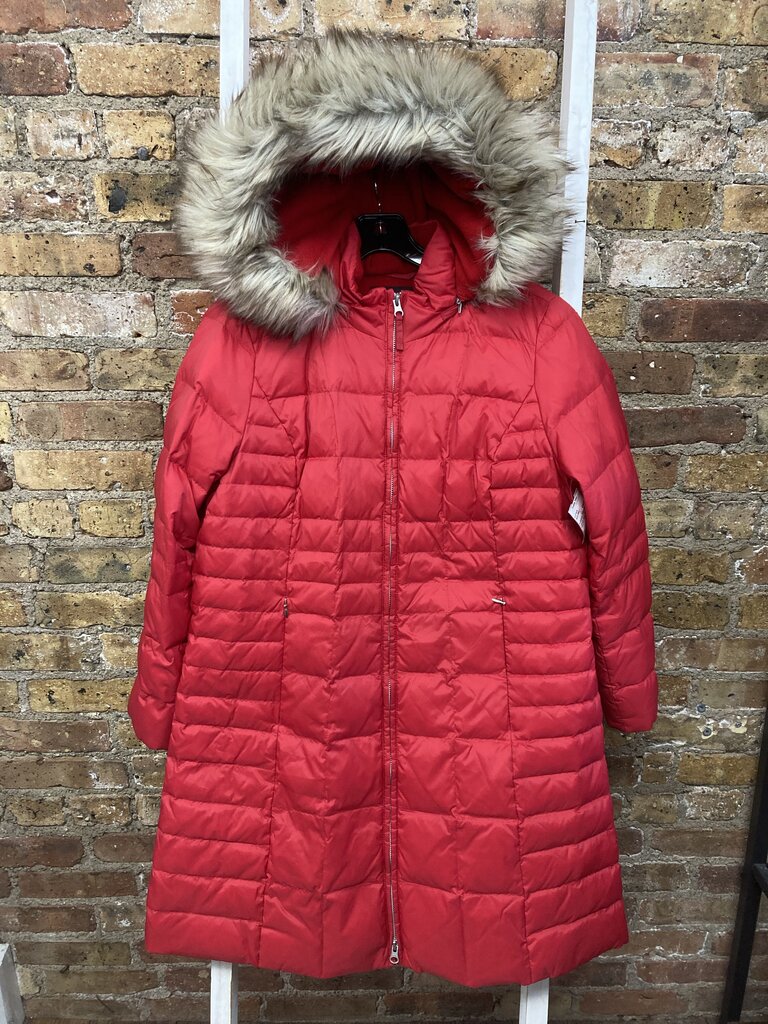 Coat Puffer Faux Fur Hood