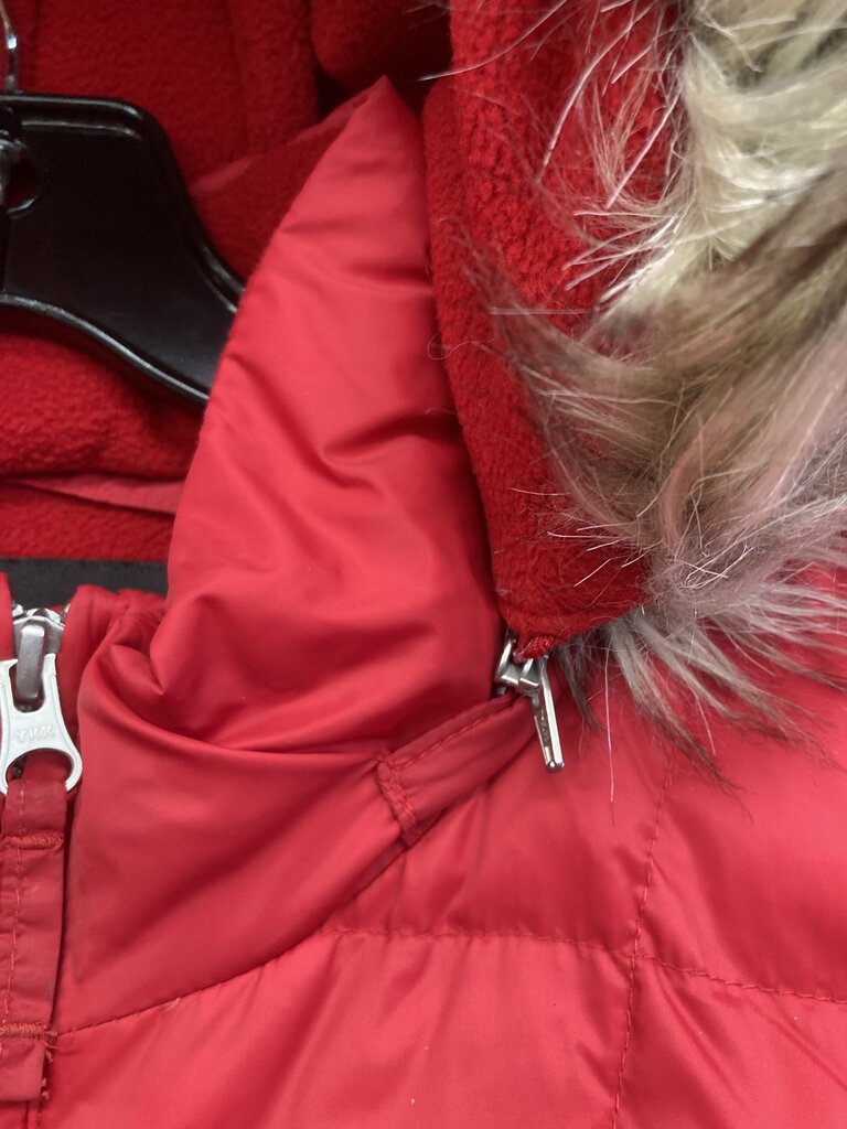 Coat Puffer Faux Fur Hood