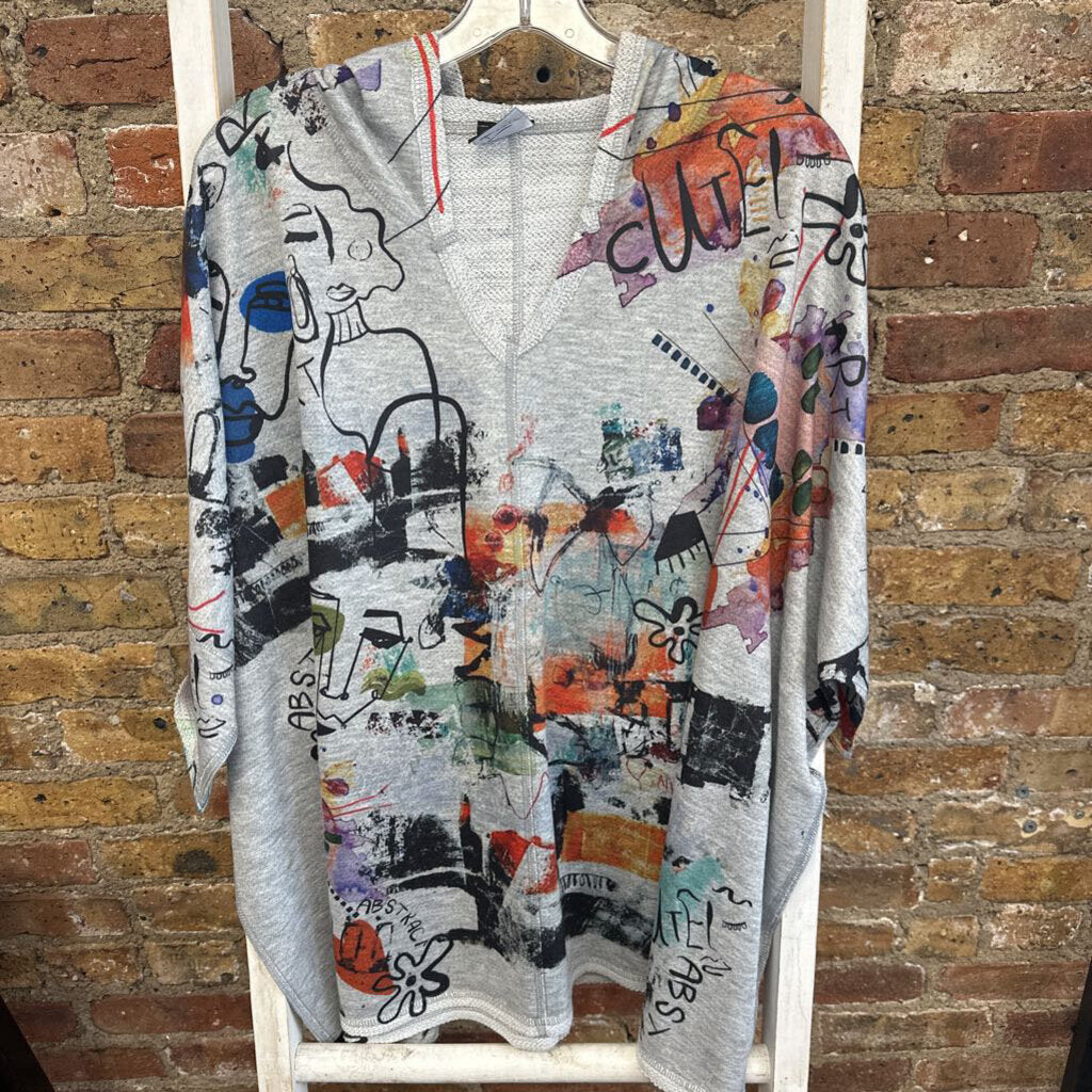 Hoodie Print Abstract