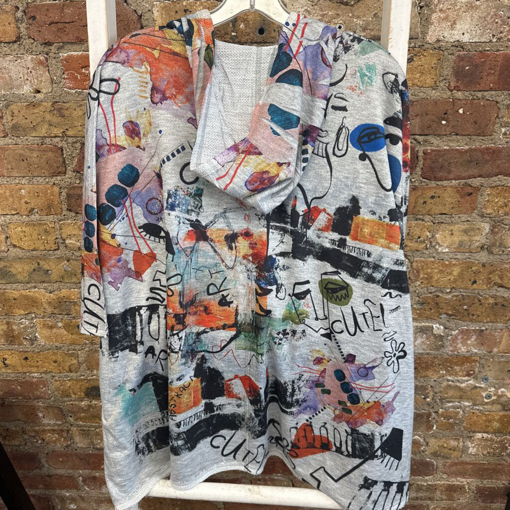 Hoodie Print Abstract