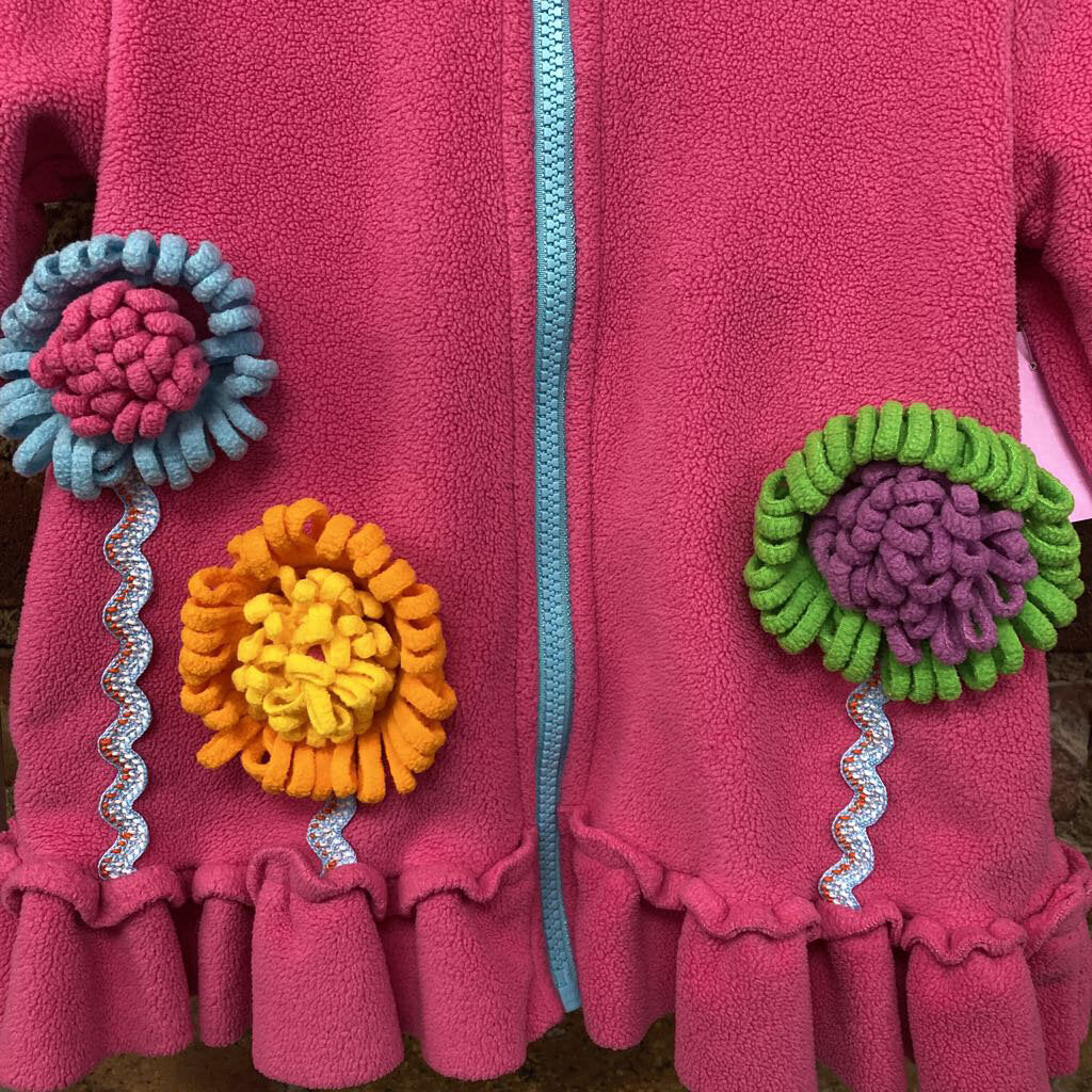 Floral Zip Up Fleece