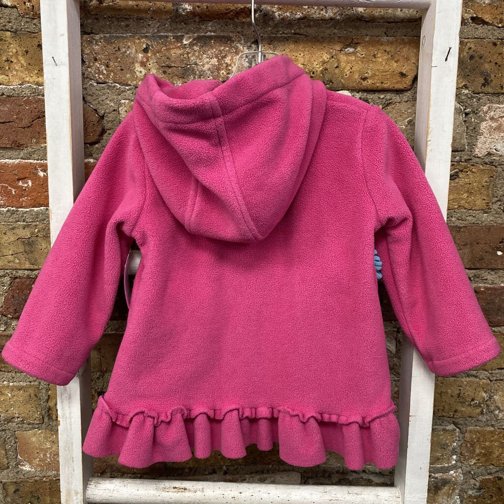 Floral Zip Up Fleece