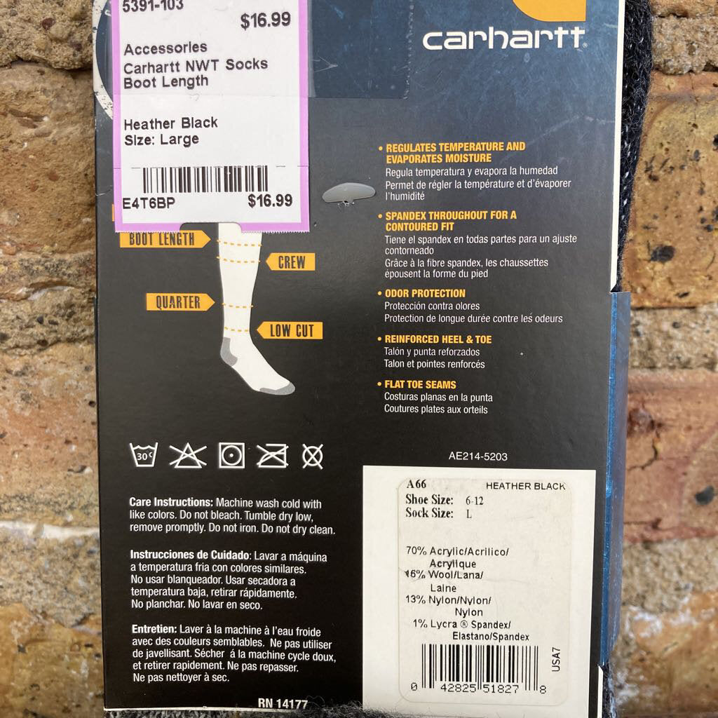 NWT Socks Boot Length