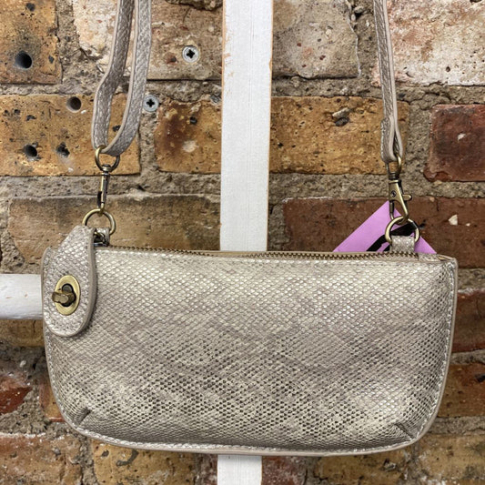 Snakeskin Mini Crossbody