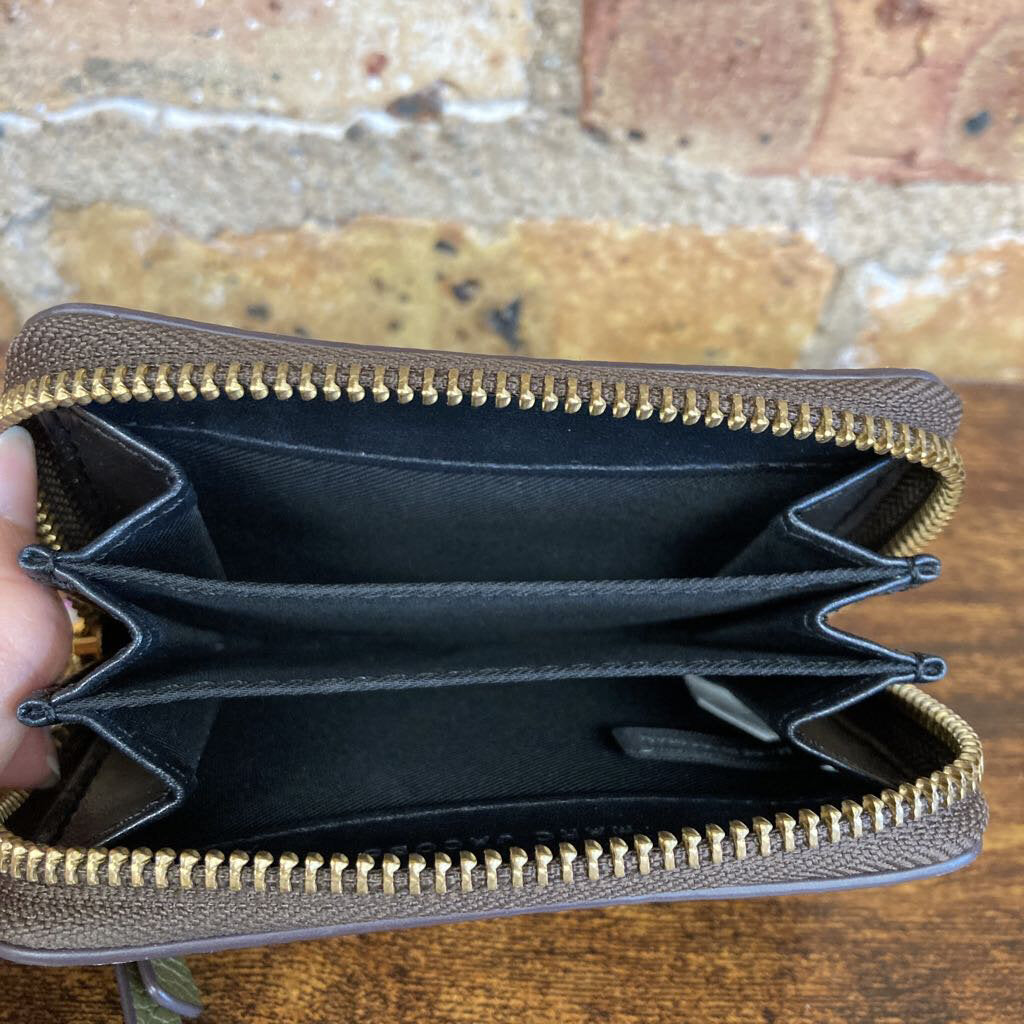 Leather Mini Zip Wallet