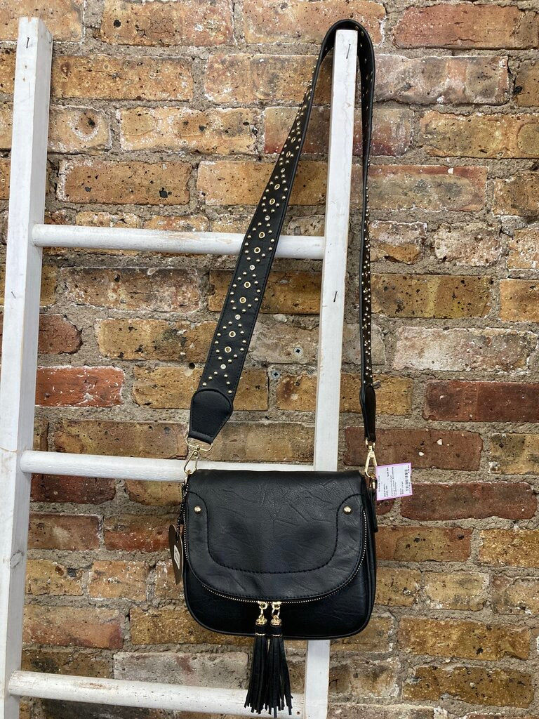Faux Leather Saddlebag Crossbody