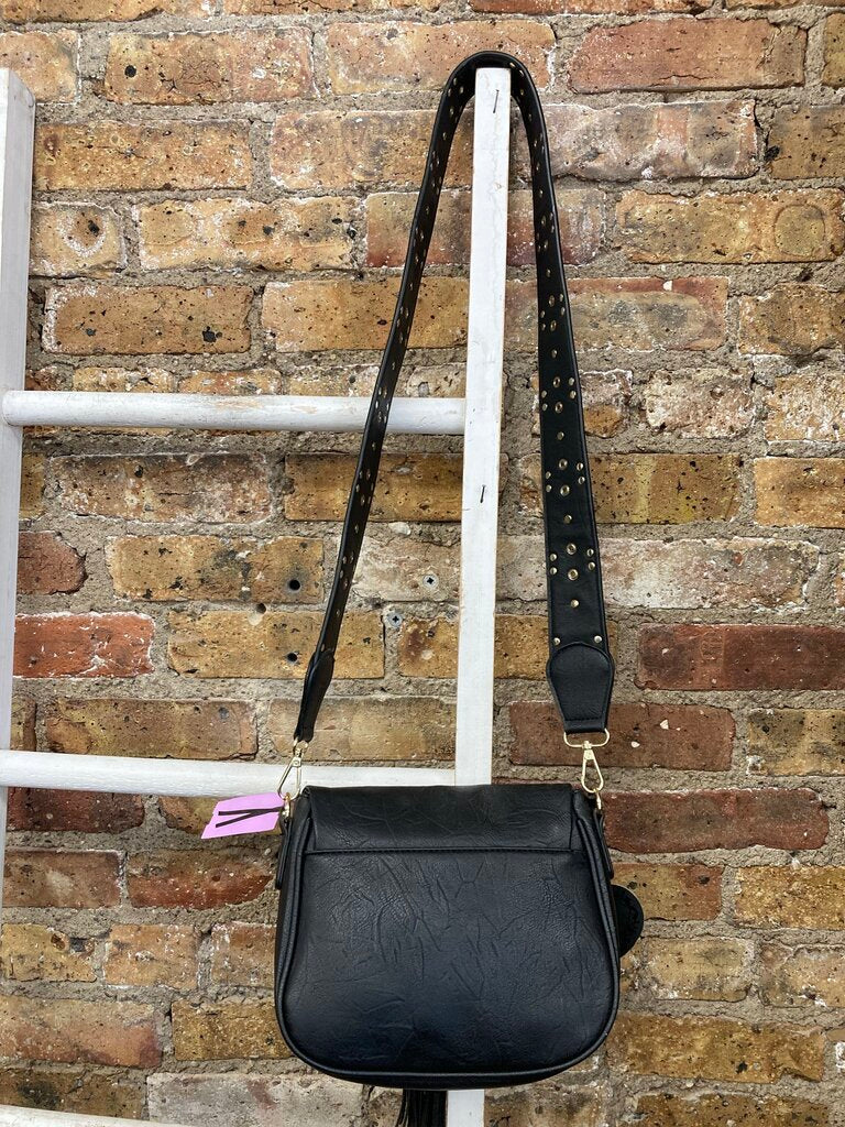Faux Leather Saddlebag Crossbody