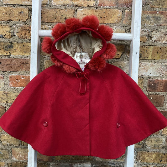 Cape Pom Pom Hood