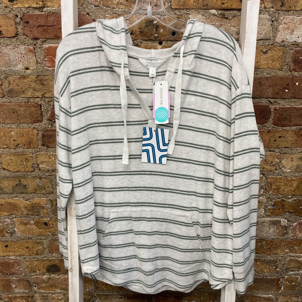 NWT Shirt Hooded Stripe