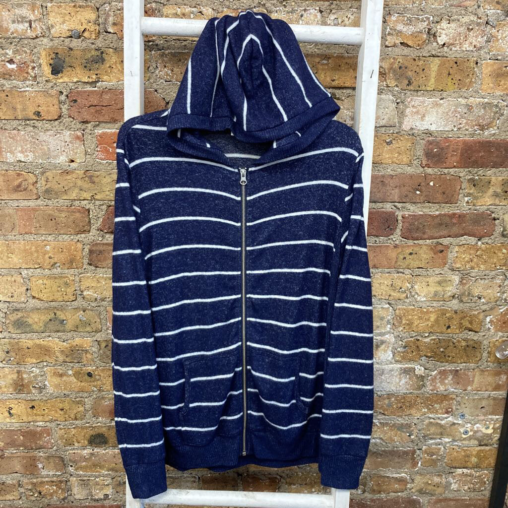 Zip Up Sweater Stripe