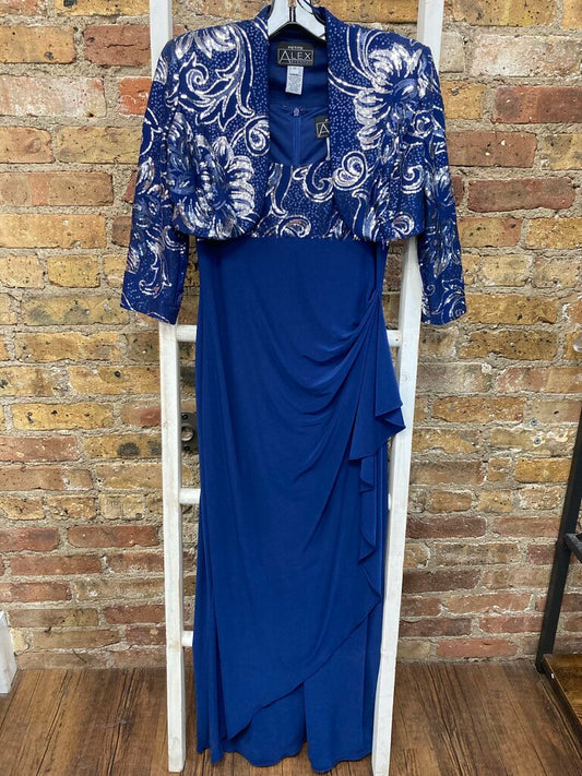 2Pc Dress & Shrug Sequins
