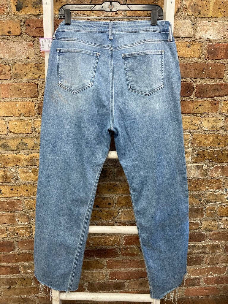 Jeans High Rise Fringe