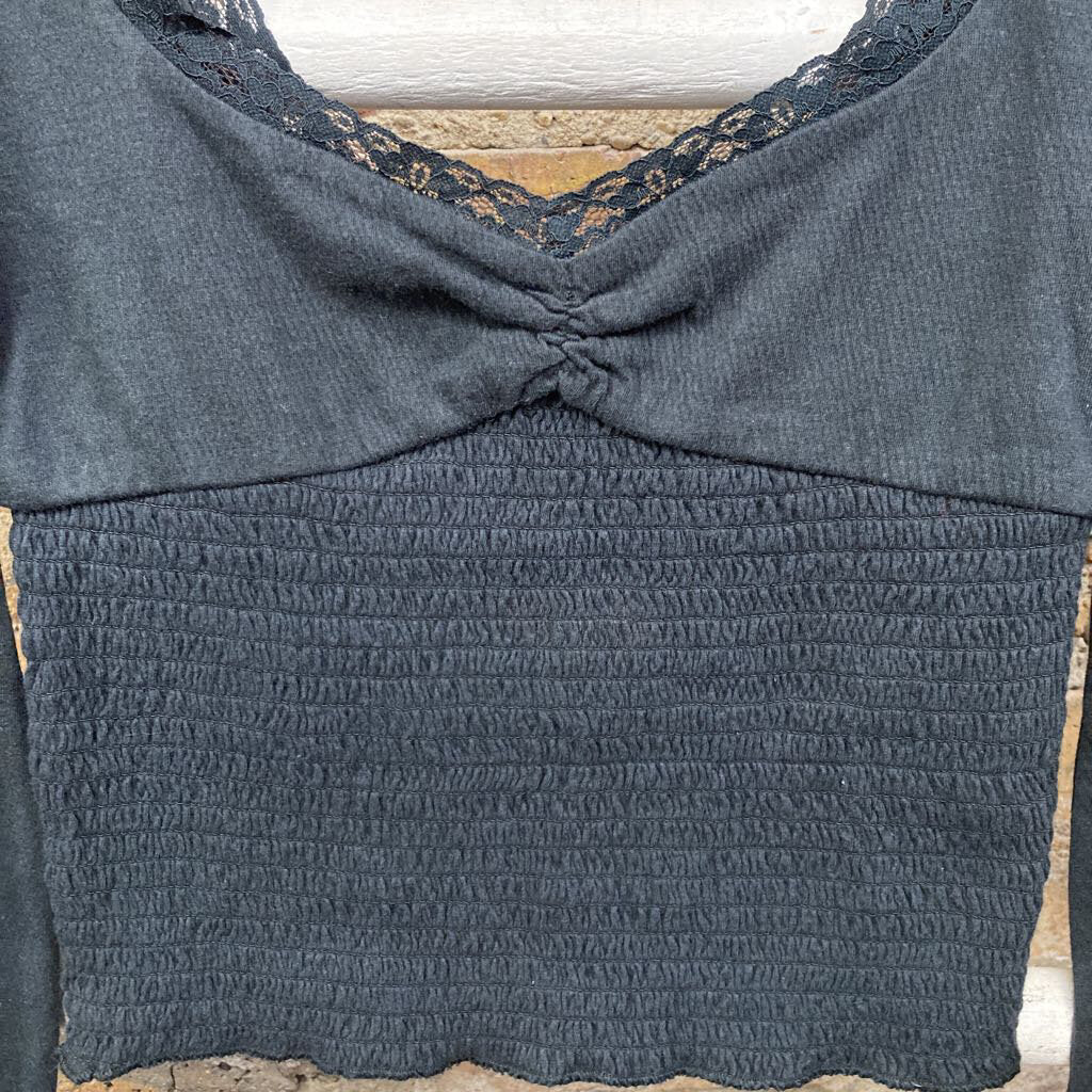 NWT Top LS Smocked