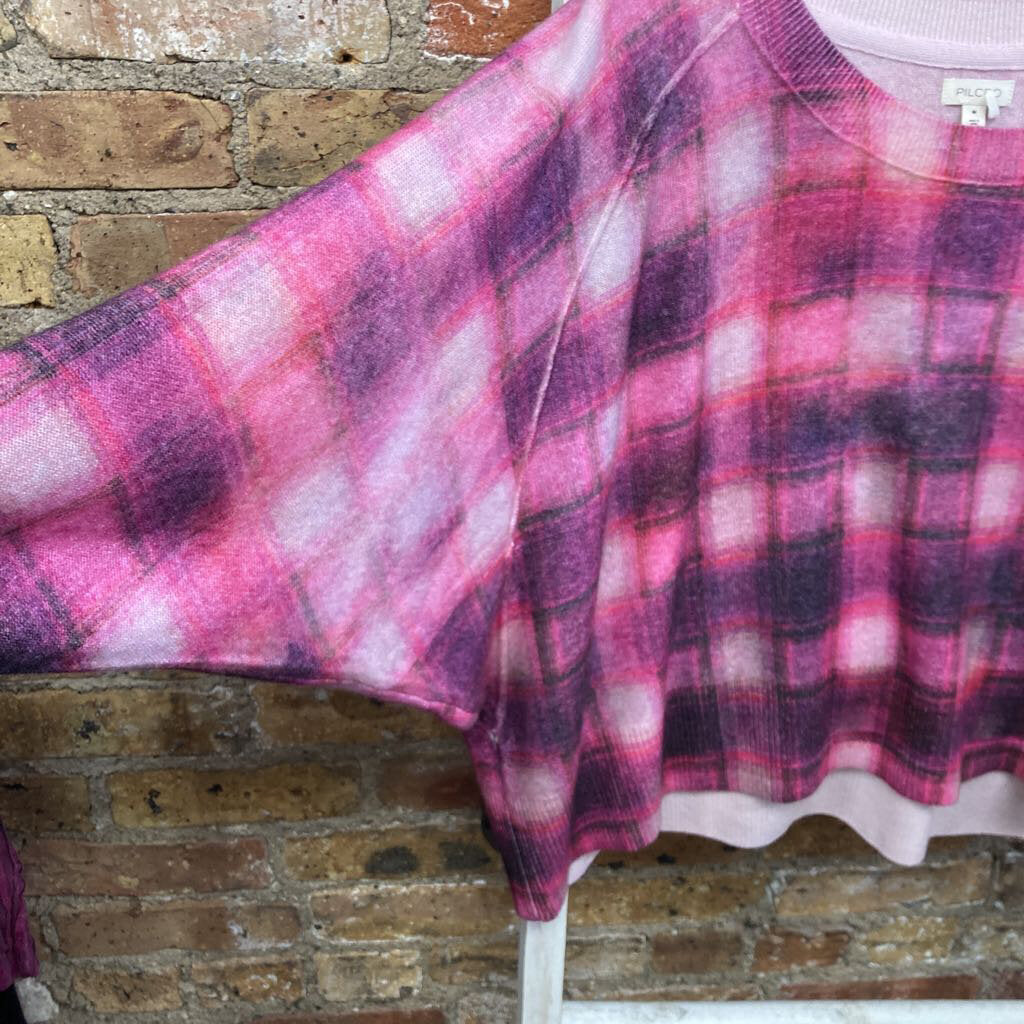 Sweater Plaid Crop