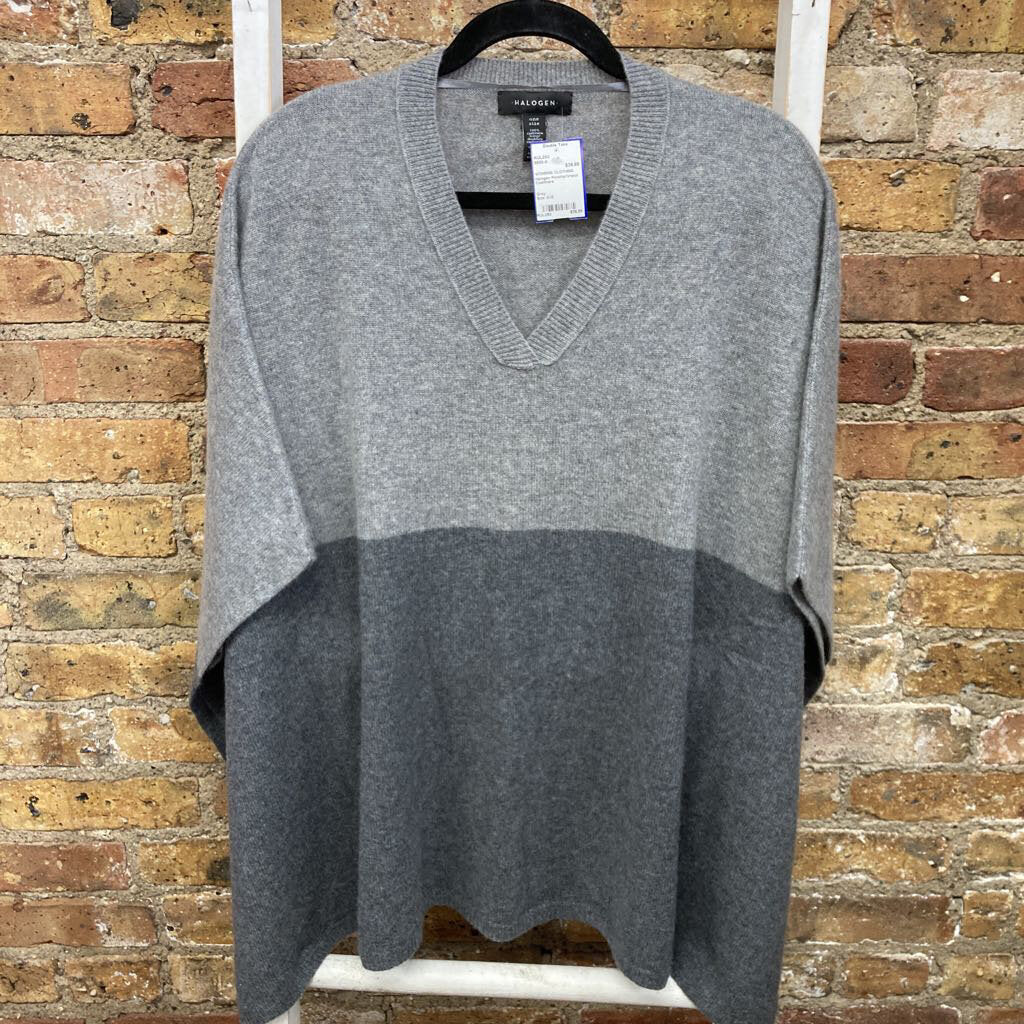 Poncho/Vneck Cashmere