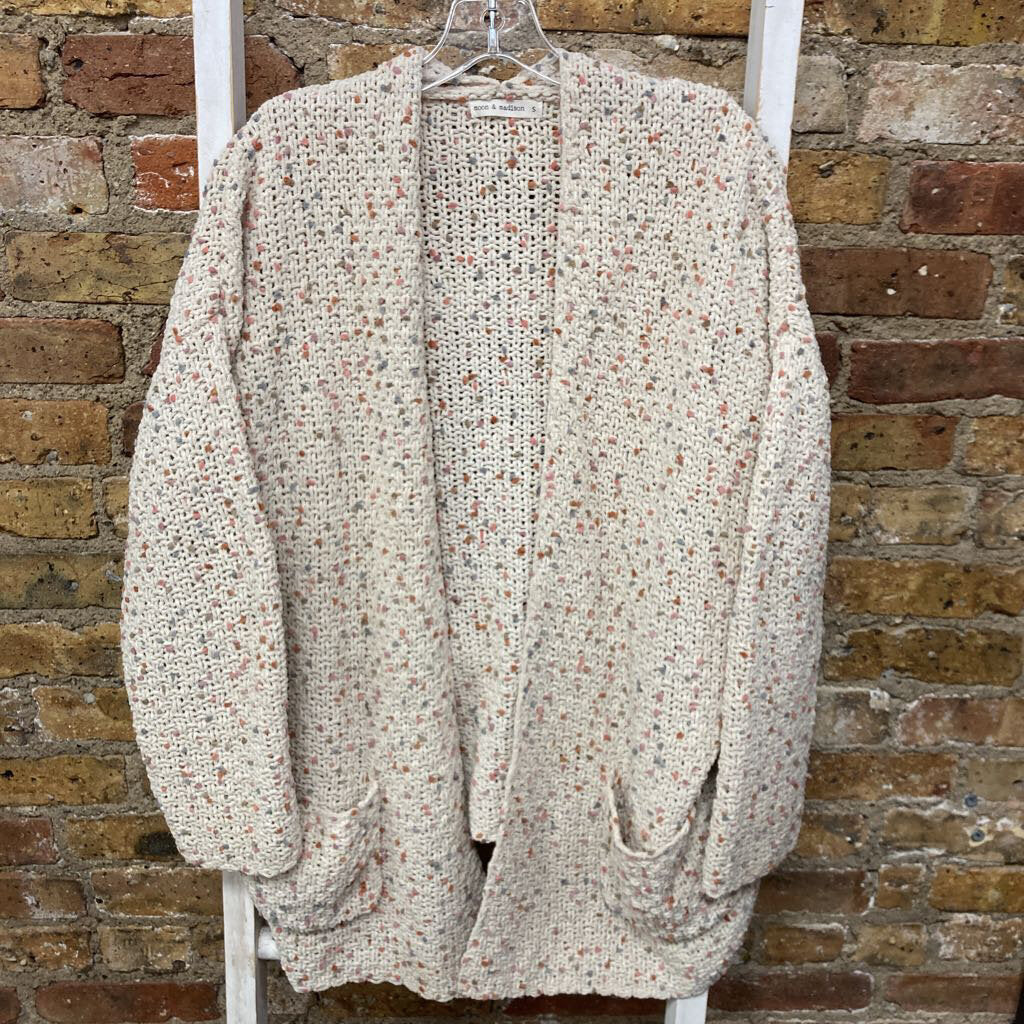 Cardigan Open Front Speckled
