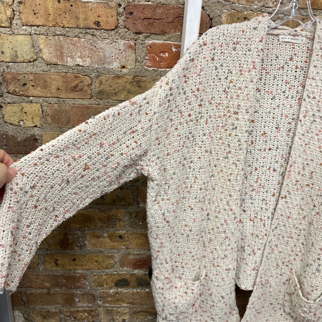 Cardigan Open Front Speckled