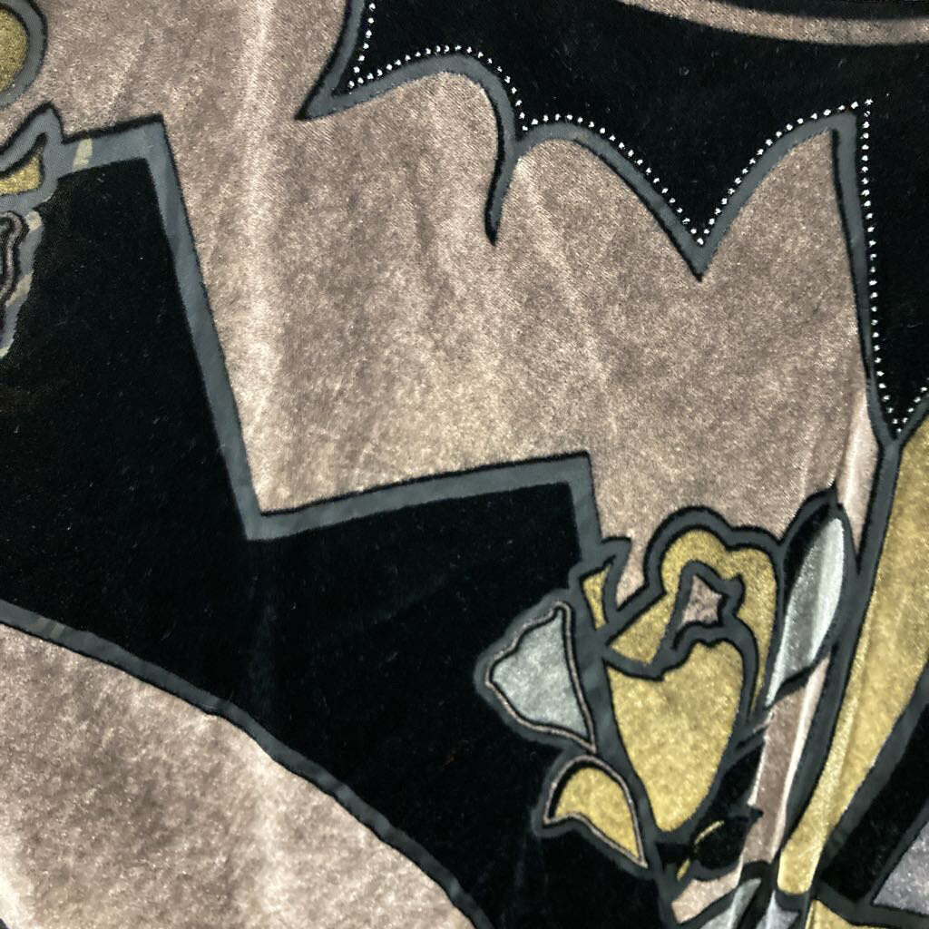 Poncho Fringe/Velvet