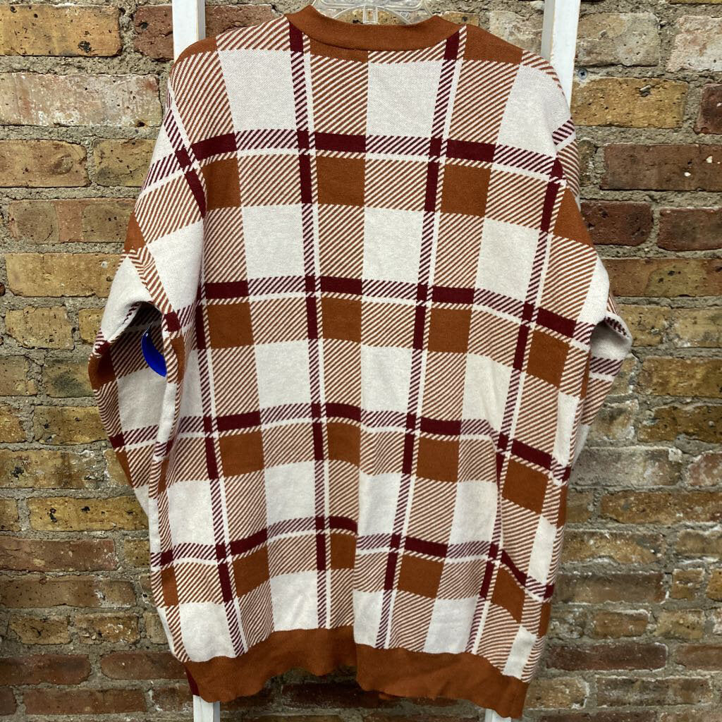 Plaid Cardigan