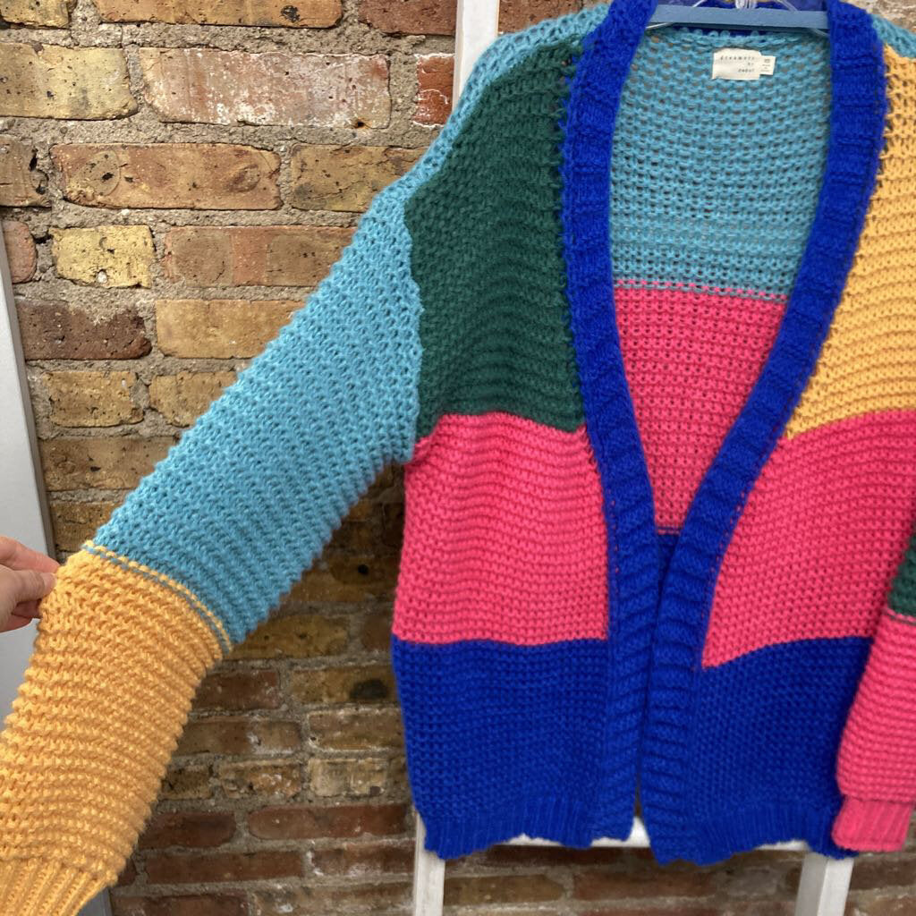Cardigan Chunky Colorblock