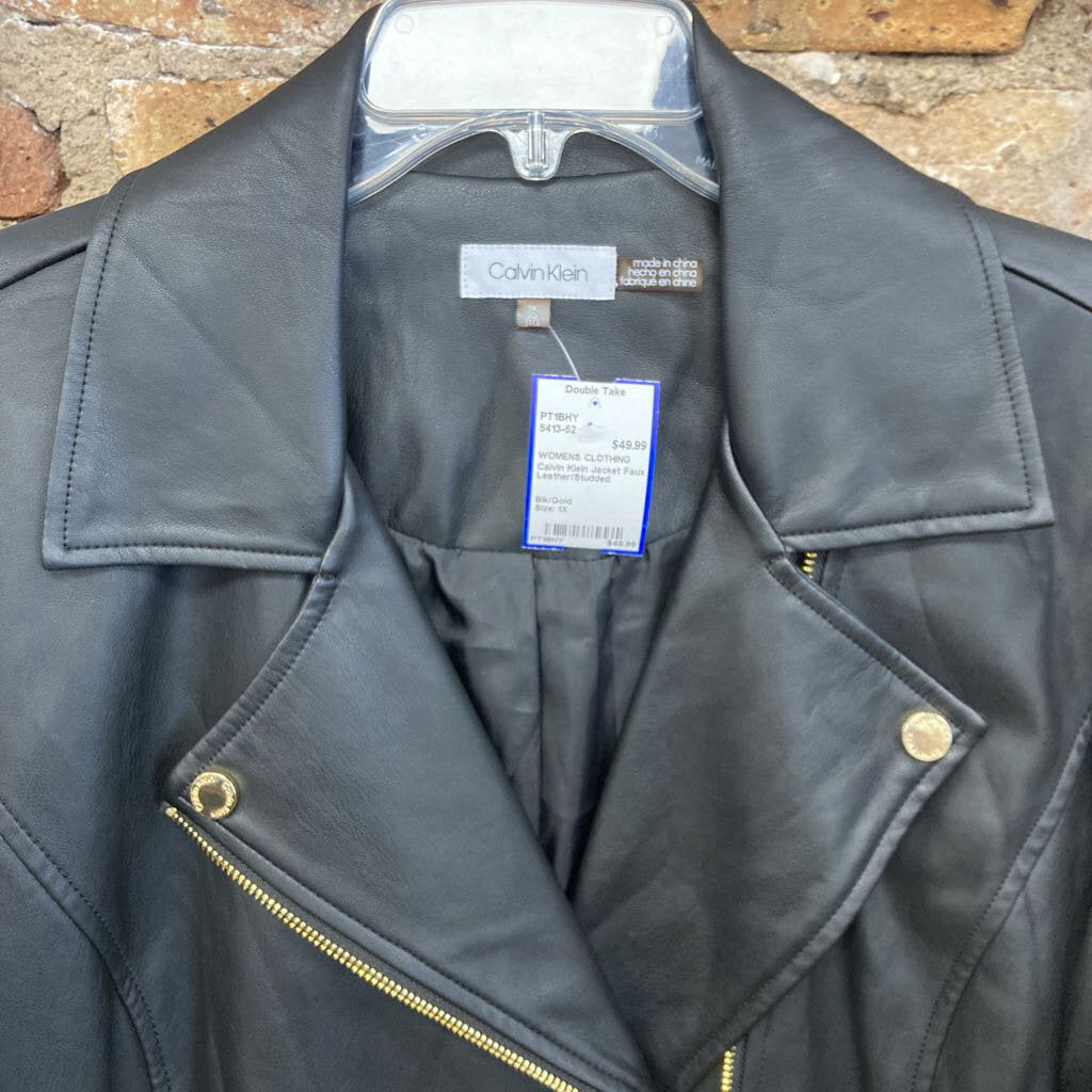 Jacket Faux Leather/Studded