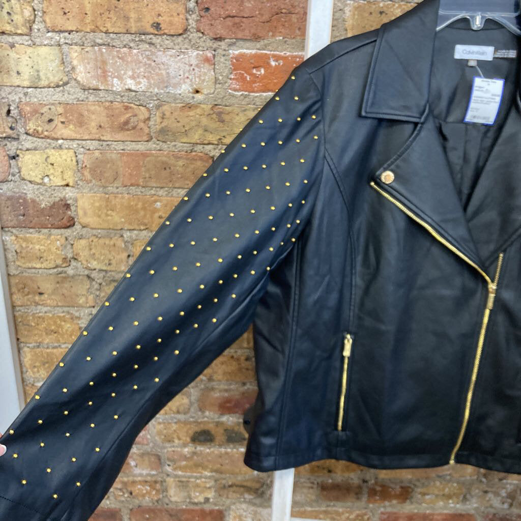 Jacket Faux Leather/Studded