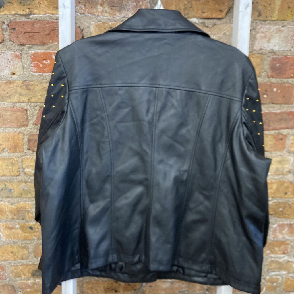 Jacket Faux Leather/Studded