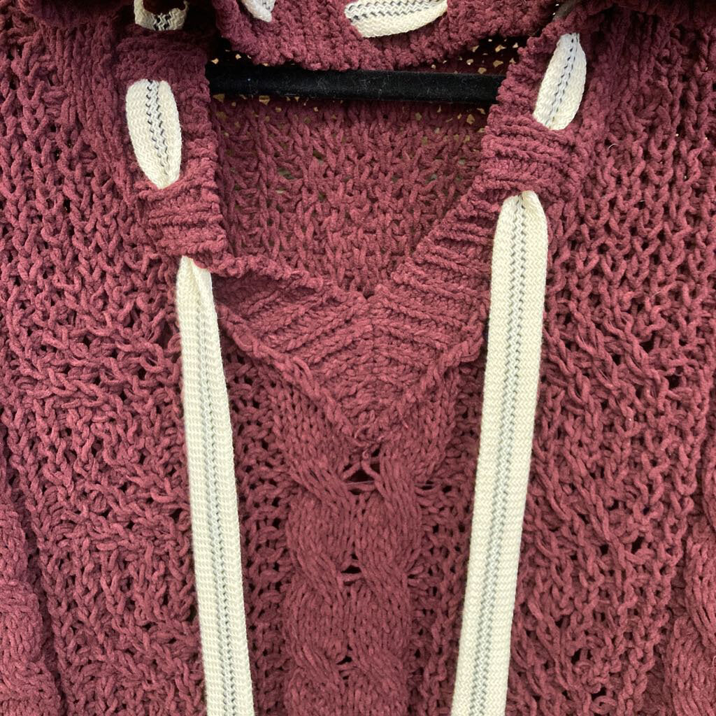 Sweater Cable Hood Chenille