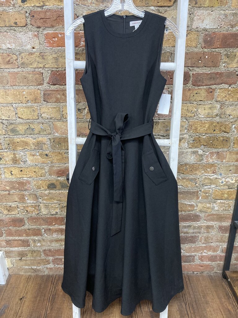 Sleeveless Flowy Belted Dress