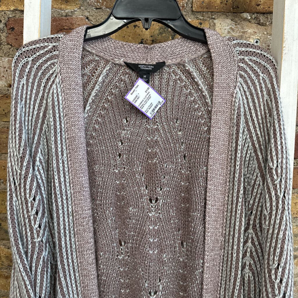 Duster Open Front Stripe