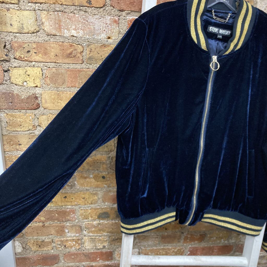 Jacket Bomber Velvet Zip