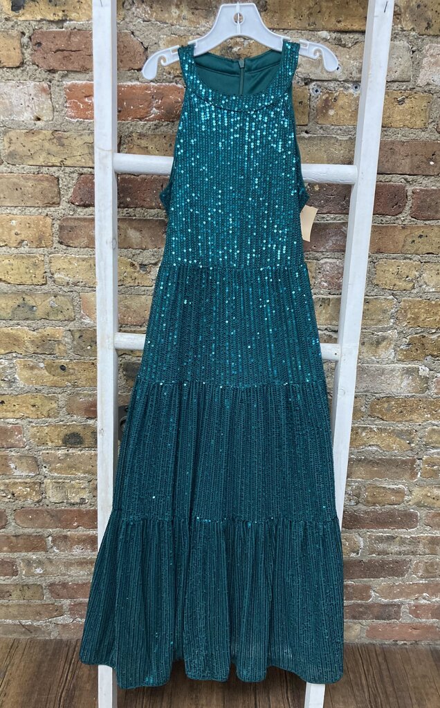 Dress Sequin Long High Neck