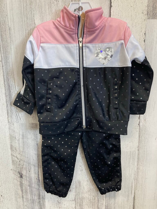 2 PC Tracksuit Set LS Colorblock Shimmer