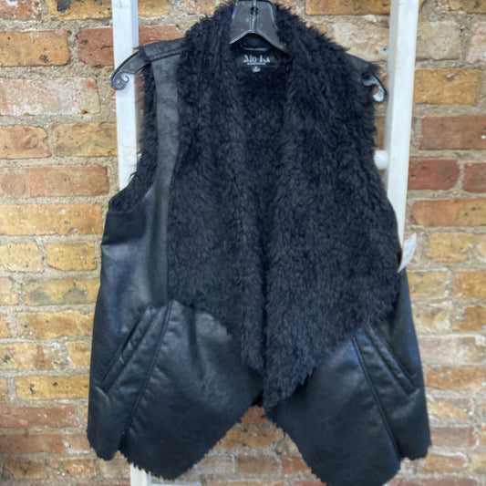 Faux Fur Lined Microsuede Vest