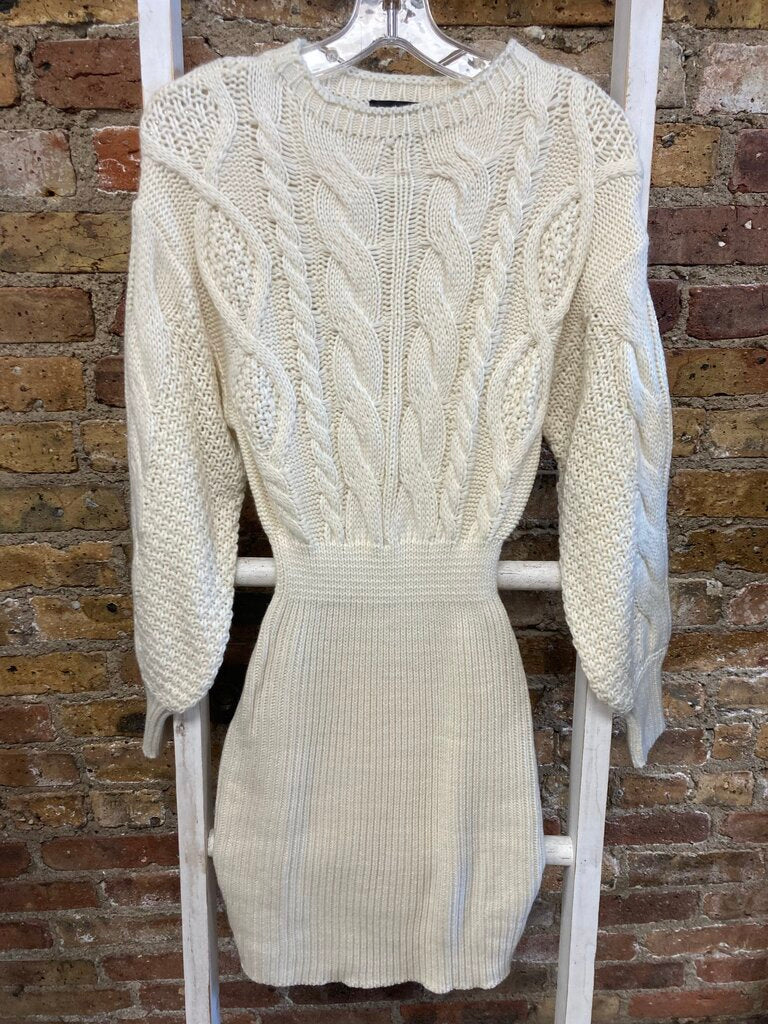 Cable Knit Sweater Dress