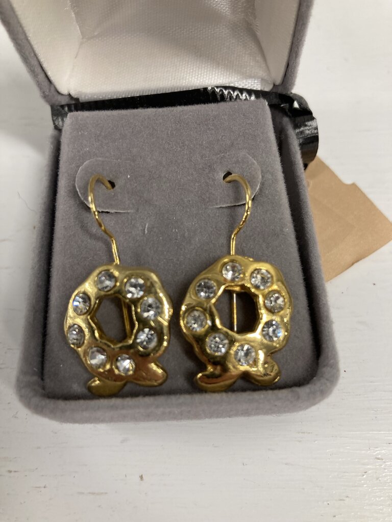 18K/Silver Wreath Earrings