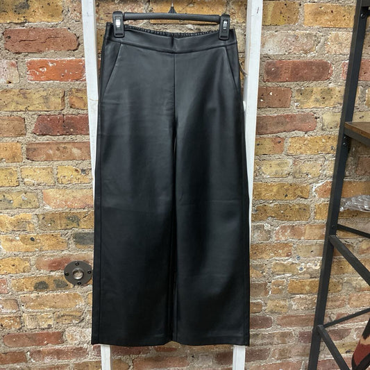 Pants Faux Leather Wide Leg