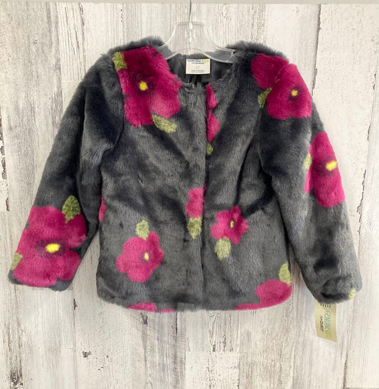 NWT Coat Floral Fuzzy