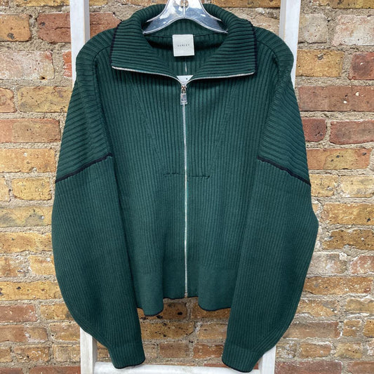 Ribbed Zip Up Sweater