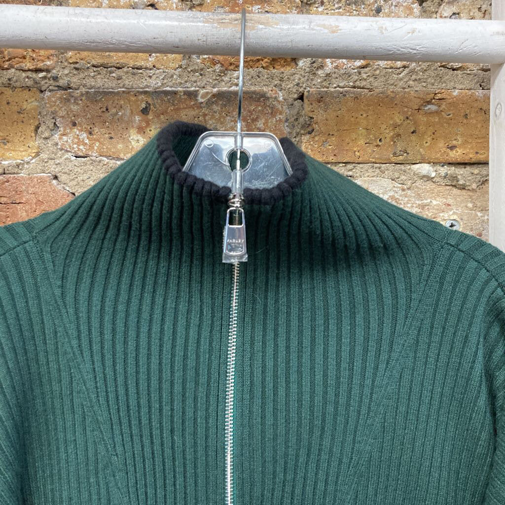 Ribbed Zip Up Sweater