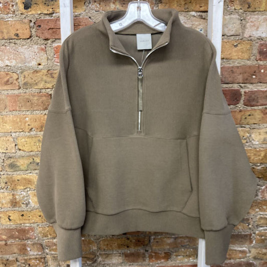 Ribbed Qrt Zip Pullover