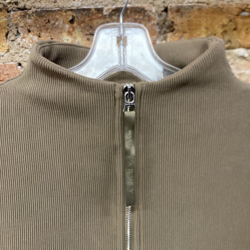 Ribbed Qrt Zip Pullover