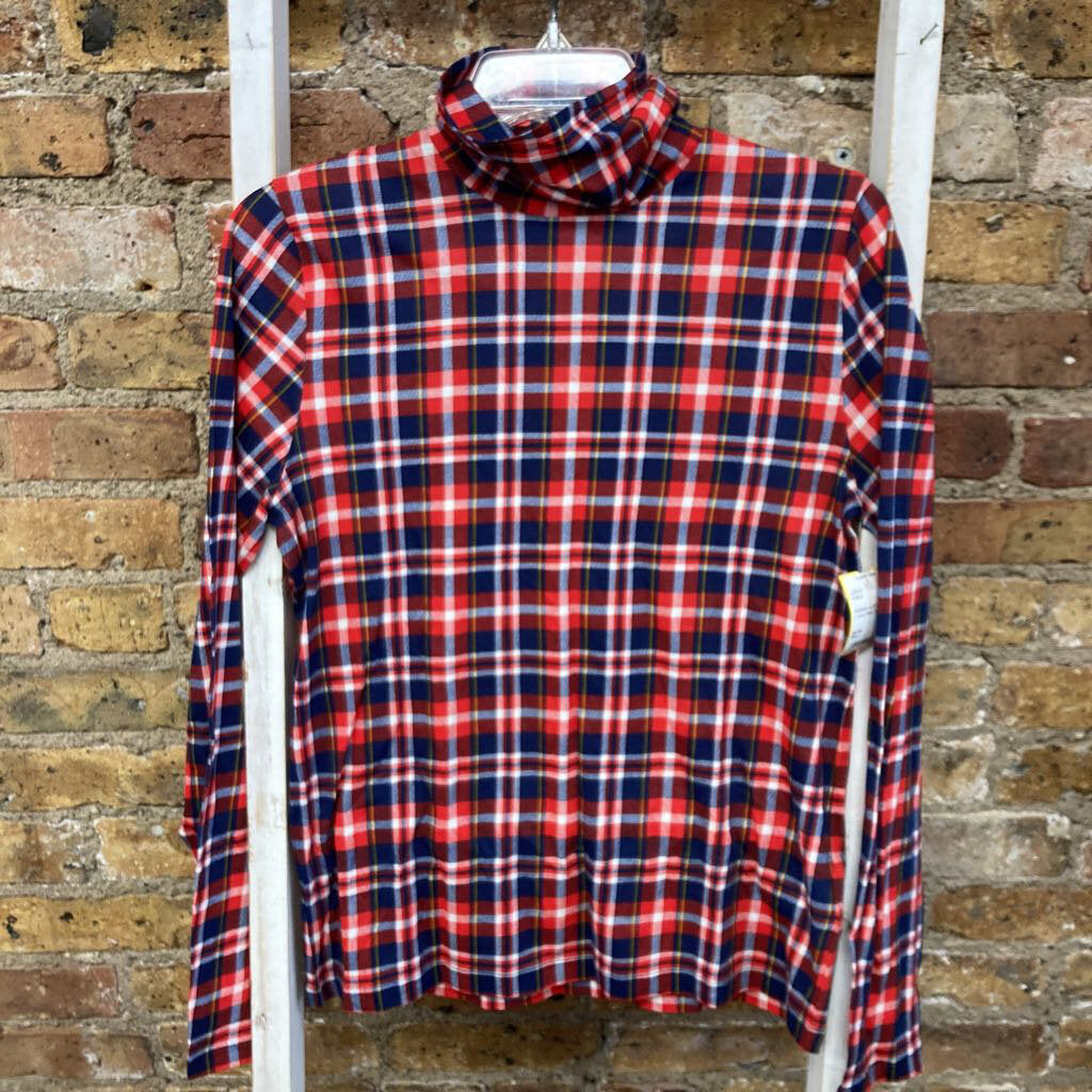 Plaid Turtleneck