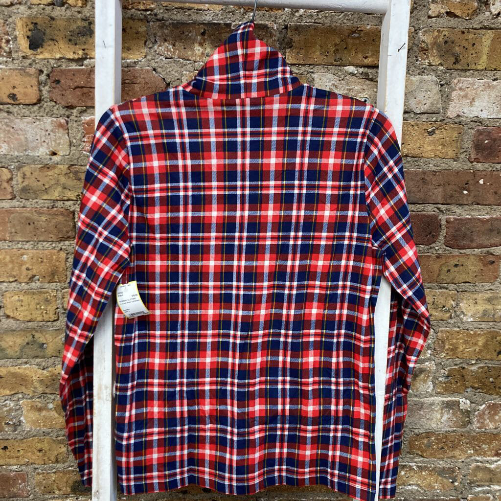 Plaid Turtleneck