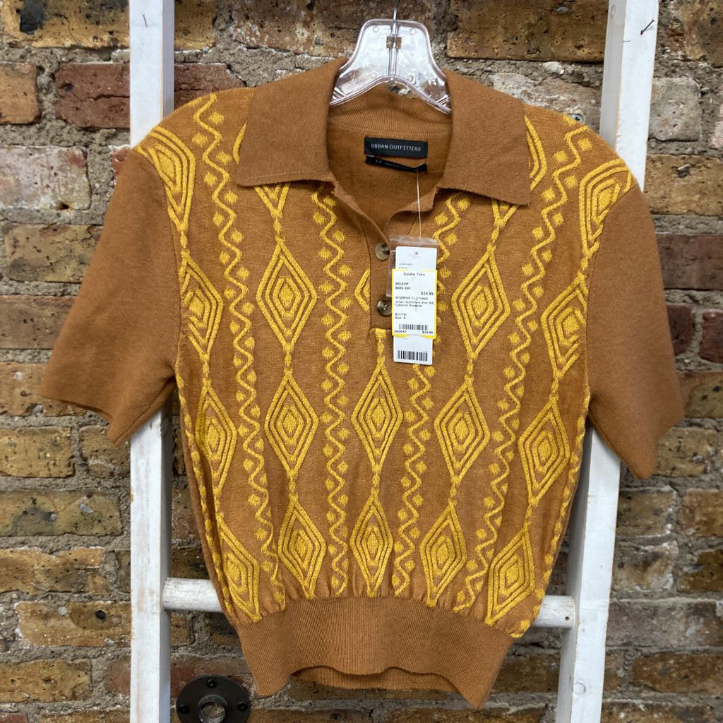 Knit SS Collared Sweater