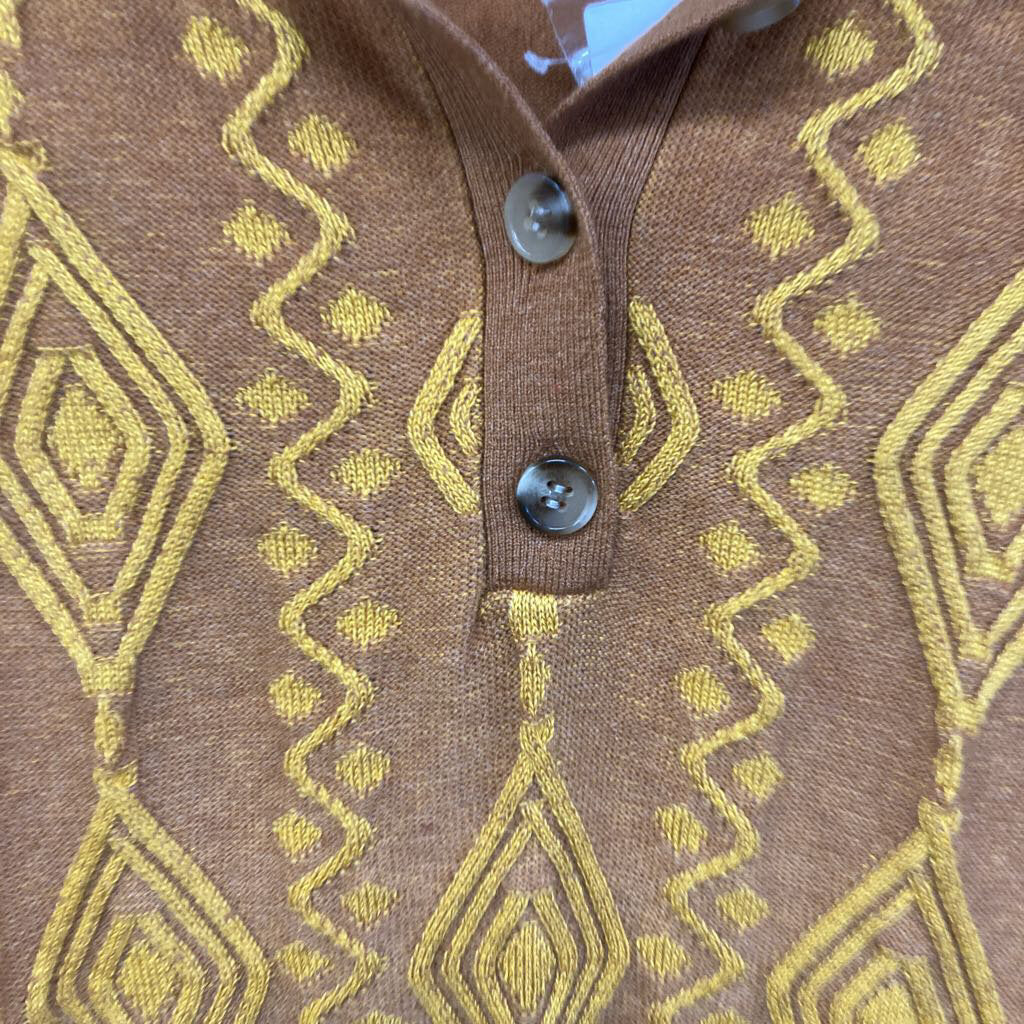 Knit SS Collared Sweater